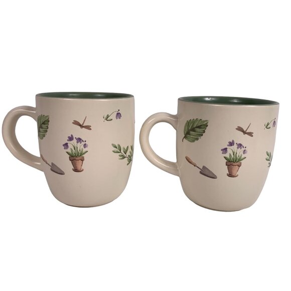 Pfaltzgraff Perennials Flower Garden Coffee Mugs Lot of 2 - Picture 2 of 8